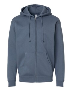 Independent Trading IND4000Z Blue-Zip-Up Hoodie Blue