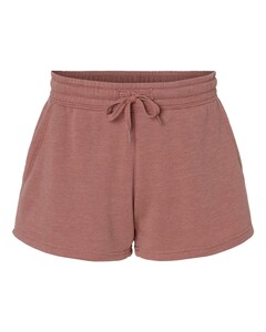 Independent Trading PRM20SRT Pink-Women’s Lightweight California Wave Wash Sweatshorts Pink