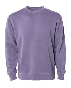 Independent Trading PRM3500 Purple-Unisex Pigment Dyed Crewneck Sweatshirt Purple
