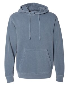 Independent Trading PRM4500 Blue-Heavyweight Pigment Dyed Hooded Sweatshirt Blue