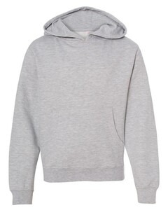 Independent Trading SS4001Y Gray-Youth Midweight Pullover Hoodie Gray