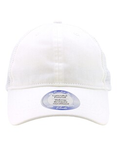 Infinity Her ANNIE White-Women's Peached Twill Mesh Back Cap White