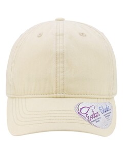 Women's Pigment Dyed Fashion Undervisor Cap Natural Infinity Her CASSIE Natural