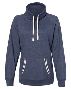 Relay Women's Cowlneck Sweatshirt Navy J. America 8653 Navy