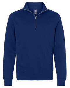 J. America 8717 Navy-Heavyweight Fleece Quarter-Zip Sweatshirt Navy