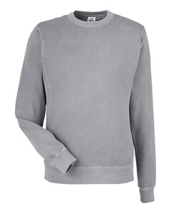 Pigment-Dyed Fleece Crewneck Sweatshirt Gray J. America 8731 Gray