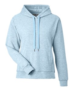 J. America 8742 Blue-Women's Electric Fleece Hooded Sweatshirt Blue