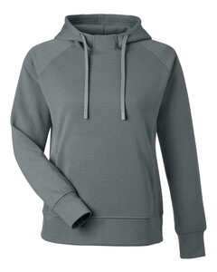 J. America 8753 Gray-Women's Apex Fleece Hooded Sweatshirt Gray