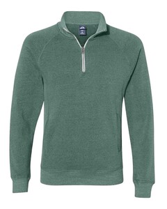 Triblend 1/4 Zip Pullover Sweatshirt Green J. America 8869 Green