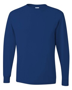 Long-Sleeve T-Shirt 50/50 Cotton/Polyester Blue Jerzees 29LS Blue