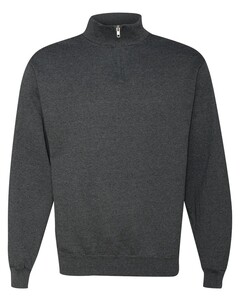 Jerzees 995M Black-NuBlend Quarter-Zip Fleece Pullover Black