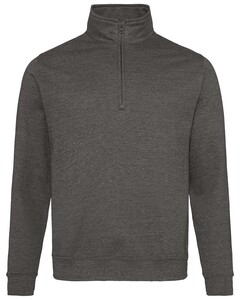 Sophomore Quarter-Zip Pullover Fleece Pullover Gray Just Hoods By AWDis JHA046 Gray