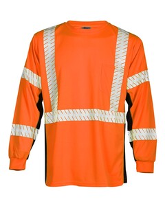 Kishigo 9134-9135 Orange-Unisex Premium Black Series&reg; Long Sleeve T-Shirt Orange