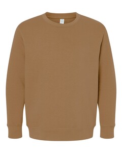 L.A.T. Apparel 2225 Brown-Youth Elevated Fleece Crewneck Sweatshirt Brown