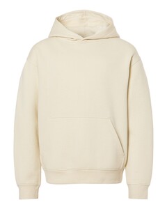 L.A.T. Apparel 2296 Natural-Youth Fleece Hoodie Natural