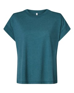 L.A.T. Apparel 3502 Blue-Green-Women's Relaxed Vintage Wash T-Shirt Blue-Green