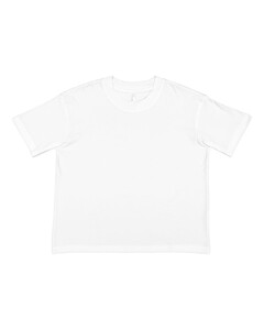 Relaxed Crew T-Shirt White L.A.T. Apparel 3520 White