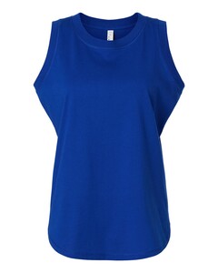 L.A.T. Apparel 3592 Blue-Women's Relaxed Fine Jersey Tank Top Blue