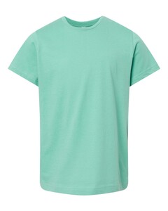 L.A.T. Apparel 6101 Blue-Green-Youth Fine Jersey T-Shirt Blue-Green