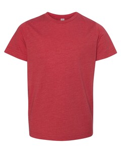 L.A.T. Apparel 6101 Red-Youth Fine Jersey T-Shirt Red