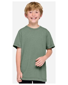 L.A.T. Apparel 6102 Green-Youth Vintage Wash Tee Green