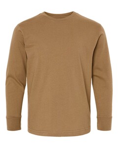 L.A.T. Apparel 6201 Brown-Youth Long Sleeve Fine Jersey T-Shirt Brown