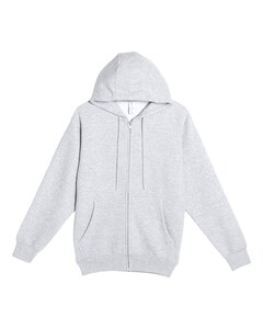 Lane Seven LS14003 Gray-Premium Full-Zip Hooded Sweatshirt Gray
