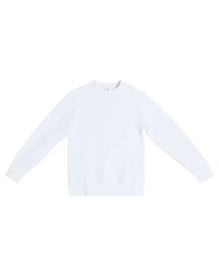 Lane Seven LS16004 White-Pigment-Dyed Crewneck Sweatshirt White