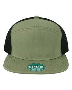 LEGACY H7FB Green-Hopback Seven-Panel Trucker Cap Green