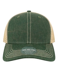 LEGACY OFMPS Green-Old Favorite Mid Pro Trucker Cap Green