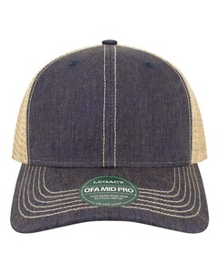 LEGACY OFMPS Navy-Old Favorite Mid Pro Trucker Cap Navy