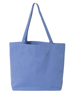 Liberty Bags 8507 Blue-Pigment Dyed Premium 12 Ounce Tote Blue