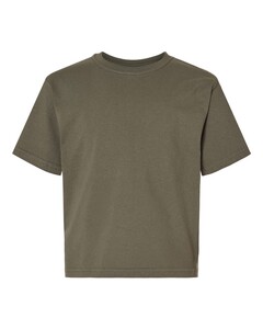 M&O 4850 Green-Youth Gold Soft Touch T-Shirt Green