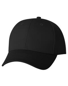 PET Recycled Washed Structured Hat Black MegaCap 6884 Black
