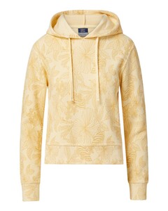 MV Sport W24105 Yellow-Women's Maddie Floral Print Hoodie Yellow