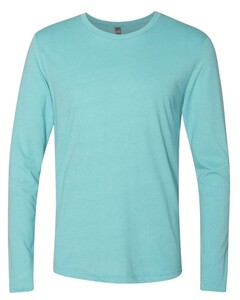 Triblend Long Sleeve Crew Blue-Green Next Level Apparel 6071 Blue-Green