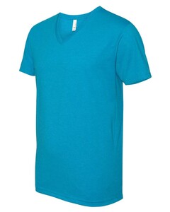 Premium CVC V-Neck T-Shirt Blue-Green Next Level Apparel 6240 Blue-Green
