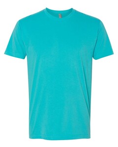 60/40 Cotton/Polyester Sueded Unisex T-Shirt Blue-Green Next Level Apparel 6410 Blue-Green