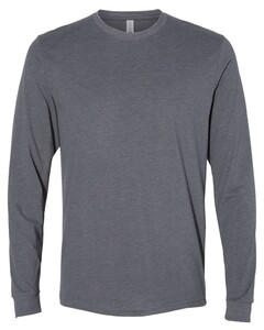 Next Level Apparel 6411 Gray-Unisex Sueded Long Sleeve T-Shirt Gray