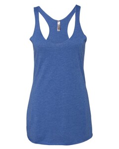 Women's Triblend Racerback Tank Blue Next Level Apparel 6733 Blue