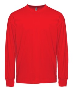 Next Level Apparel 7211 Red-Heavyweight Long Sleeve T-Shirt Red