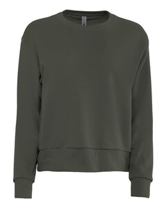 Next Level Apparel 9084 Gray-Women's Laguna Sueded Sweatshirt Gray