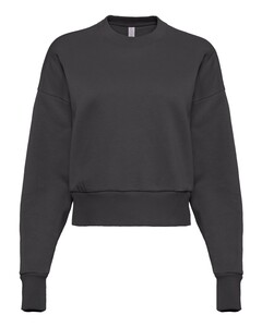 Women's Heavyweight Crewneck Sweatshirt Gray Next Level Apparel 9087 Gray