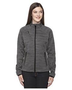 North End 78697 Gray-Women's Flux Mélange Bonded Fleece Jacket Gray