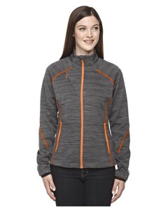 North End 78697 Gray-Women's Flux Mélange Bonded Fleece Jacket Gray