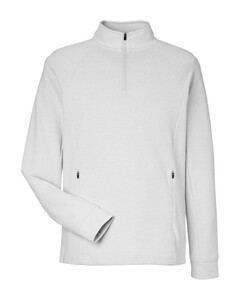 North End NE200 Gray-Rhythm Waffle Quarter-Zip Pullover Gray