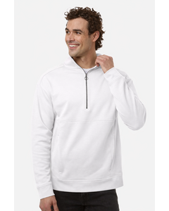 North End NE220 Brown-Men's Mantra Half-Zip Ottoman Pullover Brown