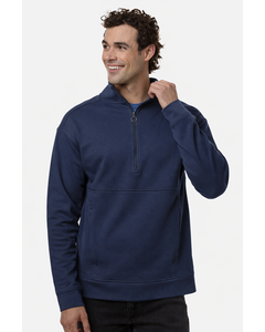 North End NE220 Navy-Men's Mantra Half-Zip Ottoman Pullover Navy