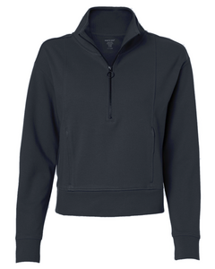 North End NE220W Gray-Women's Mantra Half-Zip Ottoman Pullover Gray