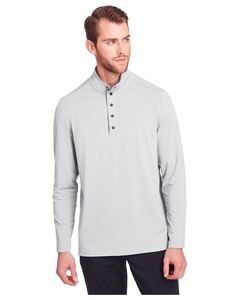 North End NE400 Gray-JAQ Snap-Up Stretch Performance Pullover Gray